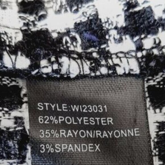 AUTRES FILLES / Houndstooth Slim Leg Ankle Crop Trousers B&W Houndstooth Sz M - Picture 15 of 15